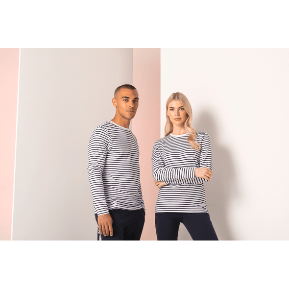 Skinni Fit | Gestreiftes T-Shirt mit langen Ärmeln